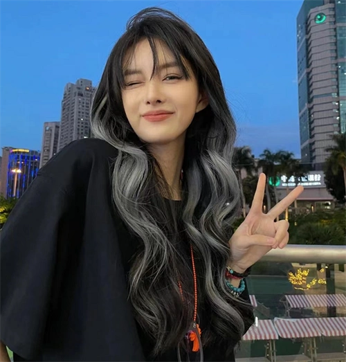 女生挑染发型范本图片 赵丽颖虞书欣同款染发_染发发型 - 美发站