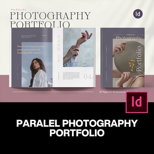 32页现代时尚极简莫兰迪服装艺术摄影杂志画册排版设计id版式模板