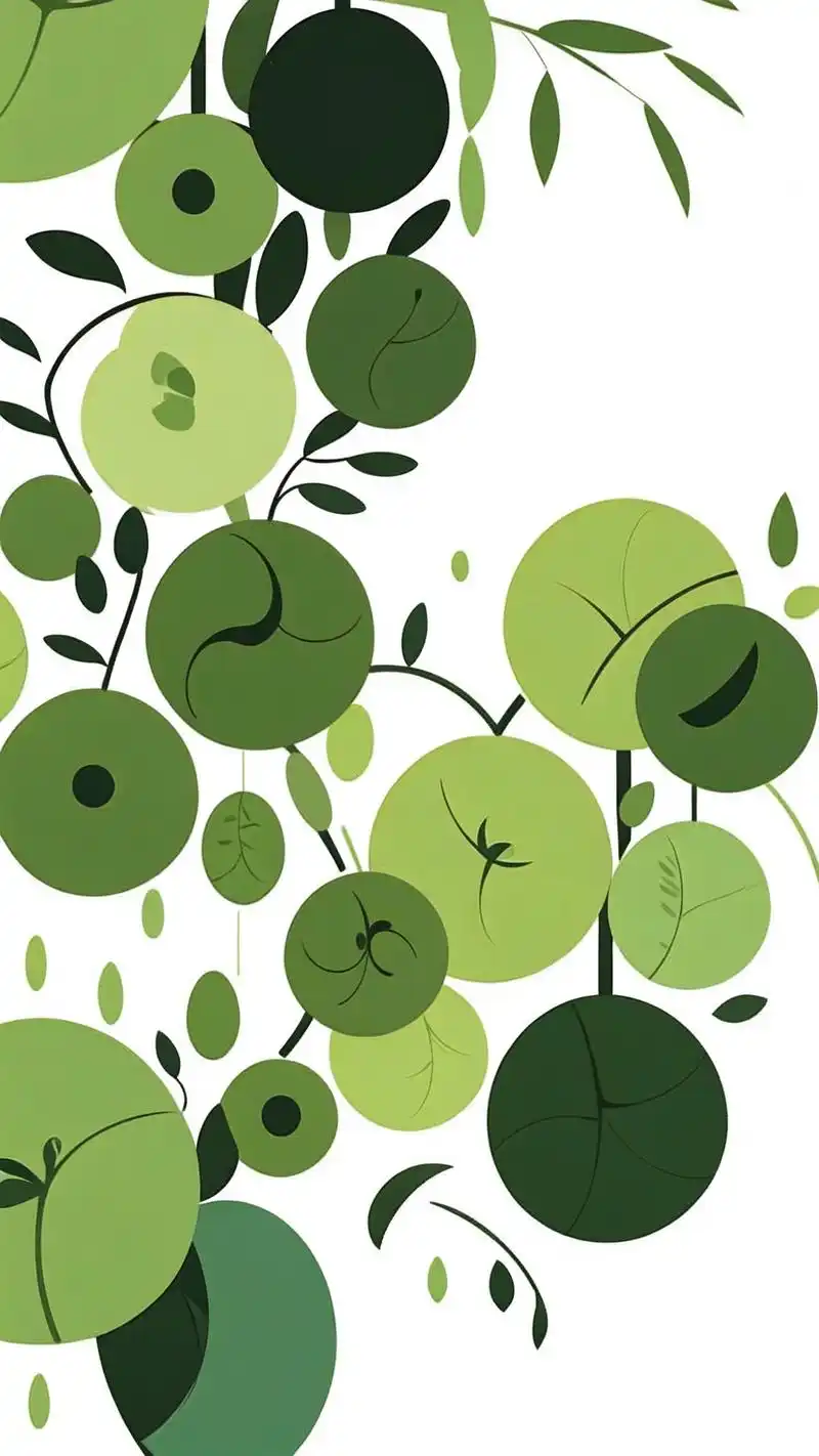 淡雅小清新绿叶壁纸,清新脱俗95 这款淡雅小清新绿叶壁纸真的太好看