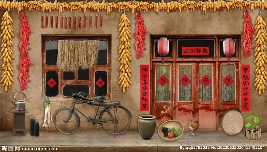 怀旧青春回忆农村农家乐大丰收设计图__psd分层素材_psd分层素材_设计