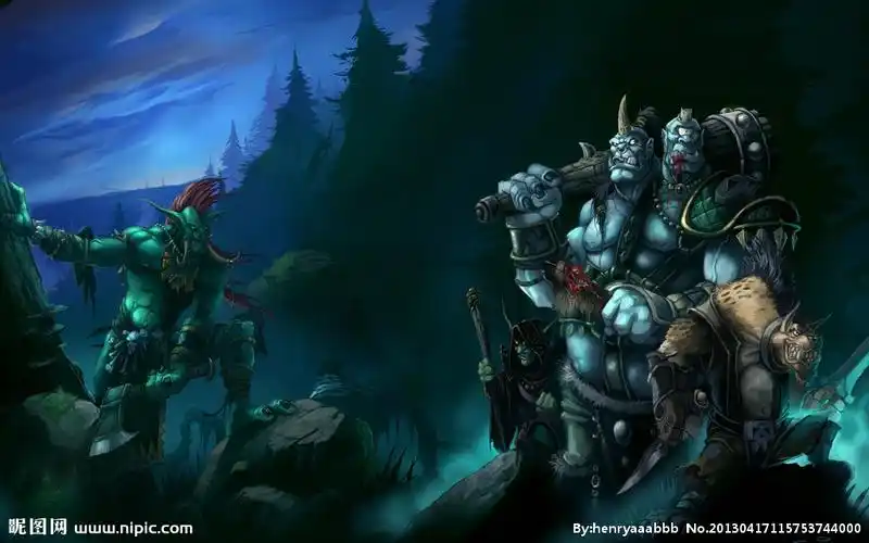 魔兽世界 原画设计图_游戏壁纸_动漫人物_动漫动画_设计图库_昵图网