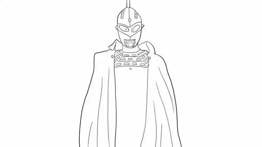 穿着长风衣的赛文奥特曼怎么画呢小朋友们一起来学习一下吧