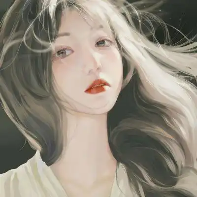 女生头像干净高冷插画 高清好看超美超有气质的手绘女生头像图片_女生