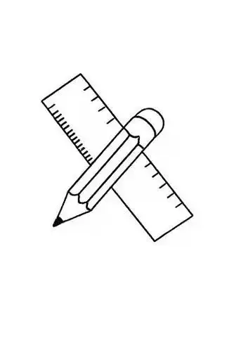 📏铅笔尺子简笔画🖊️