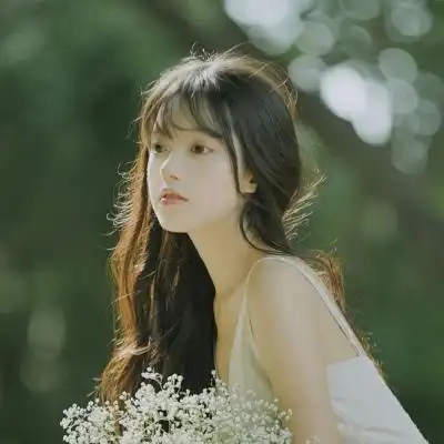 江孑干净知性森系小清新女生头像