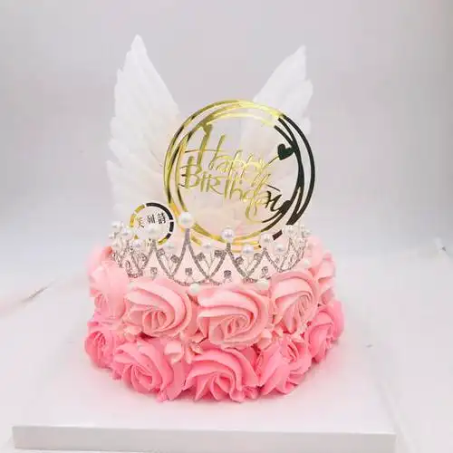 女王的翅膀生日蛋糕
