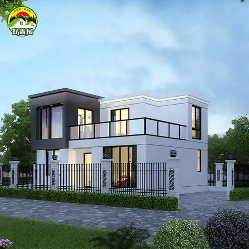 新农村自建房二层别墅设计图纸乡村现代房屋小房子真房简约施工图