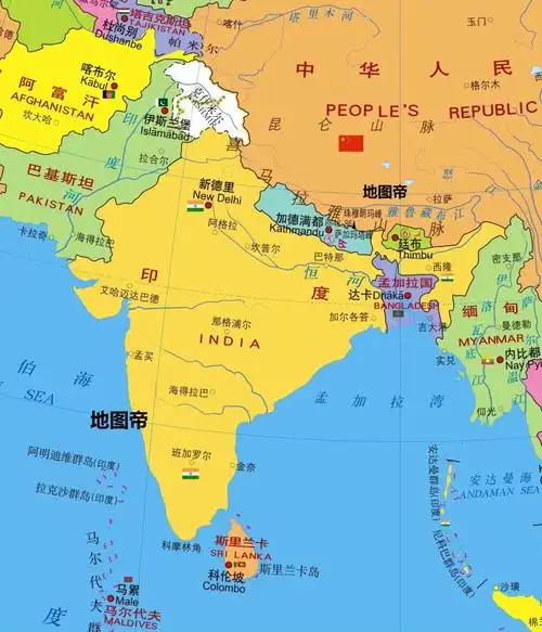 印度人信印度教,把牛当神,旁边的巴基斯坦和孟加拉国是伊斯兰教国家