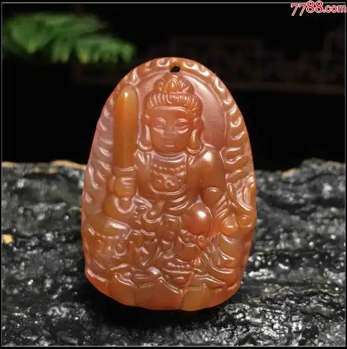 红玉髓文殊菩萨吊坠_价格8元_第1张