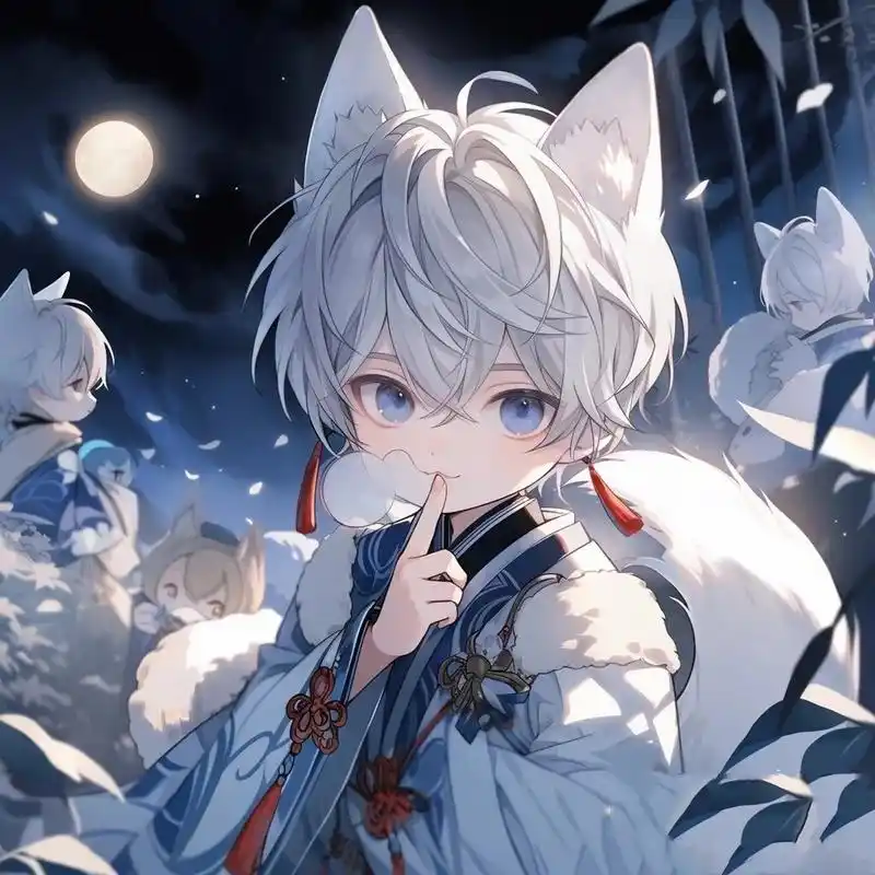 可爱小狐耳正太头像 原创