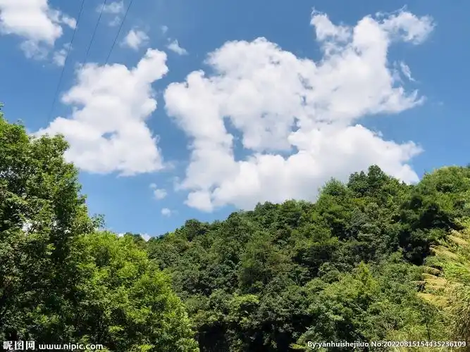 绿水青山蓝天白云图片