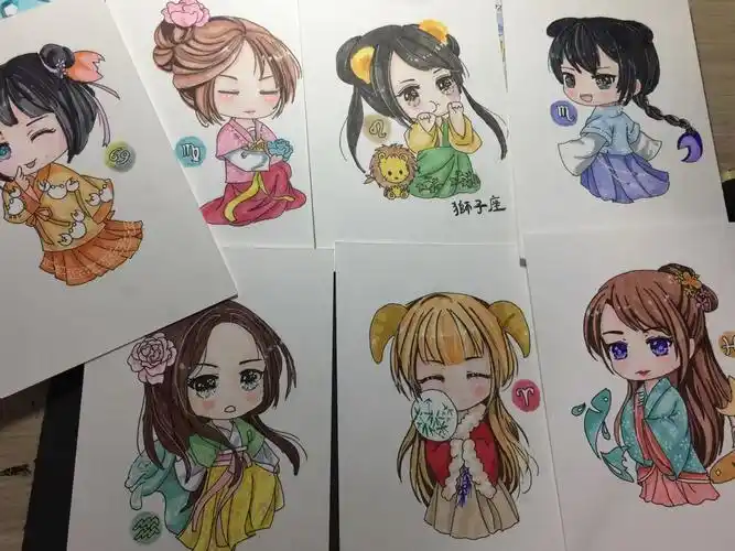 十二星座之马克笔练习