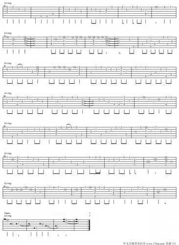 [梁祝指弹吉他谱]梁祝 指弹吉他谱