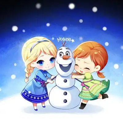 q版冰雪奇缘人物简笔画