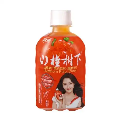 冠芳 山楂树下 山楂果汁果肉饮料 小瓶便携装 350ml 关晓彤推荐 | 亚