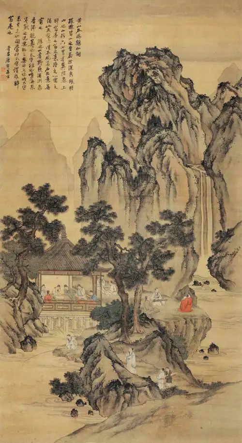 名画记:唐寅《醉翁亭雅集图》,引典入画,赋予新意