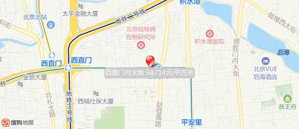 西直门内大街地图