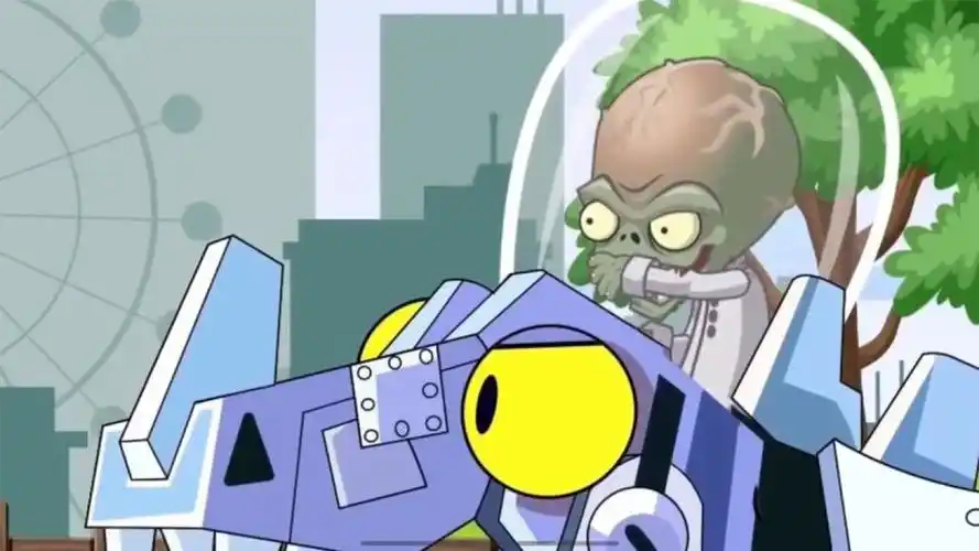 植物大战僵尸:僵王博士骑着机械龙登场,向日葵老弟开始谎了_腾讯视频