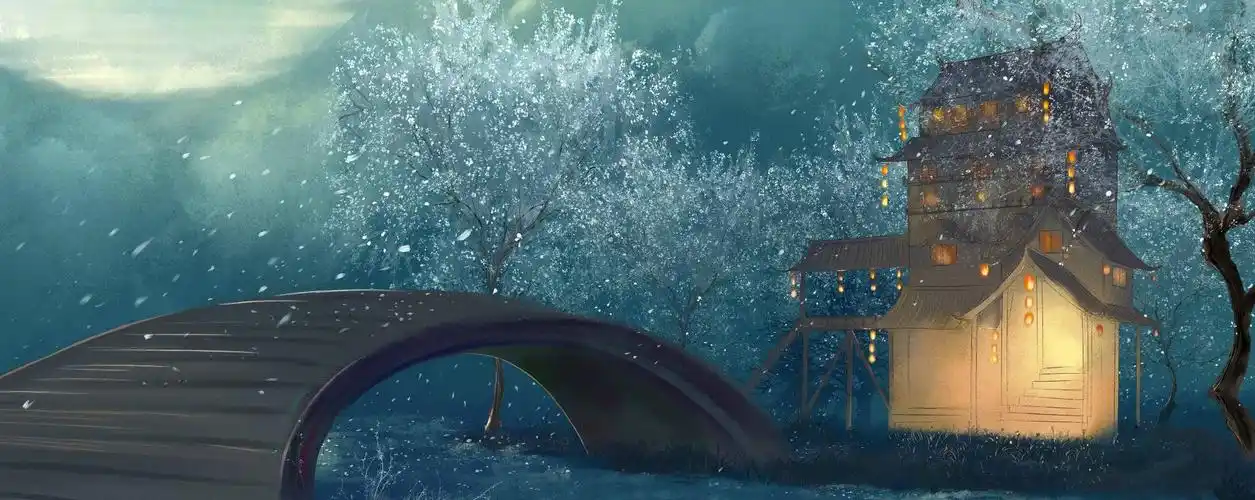 古风 古韵 中国风 手帐素材 插画 手绘 彩绘 头像 壁纸