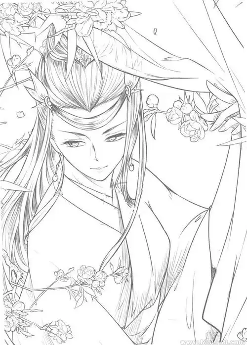新手练习线稿古风线稿集iii43p古风线稿集第三套喜欢古风的同学可以