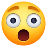 下载"惊讶的脸" emoji高清大图 - emoji表情大全,emoji百科