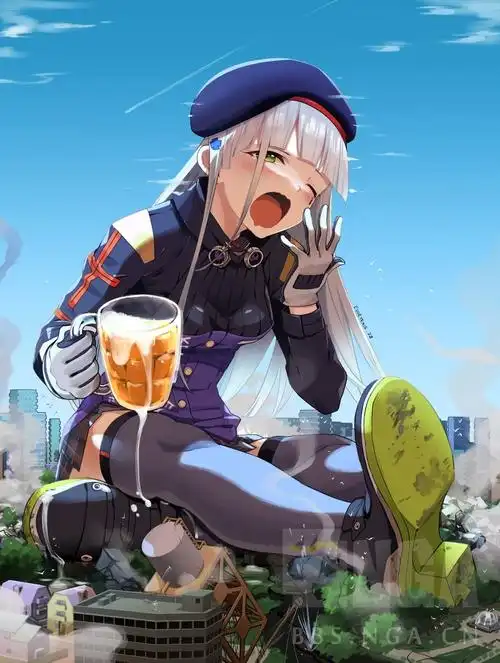 蓝鸟上有个#巨大娘的tag,里面好多画少前的.换个视角莫名好看 nga玩家