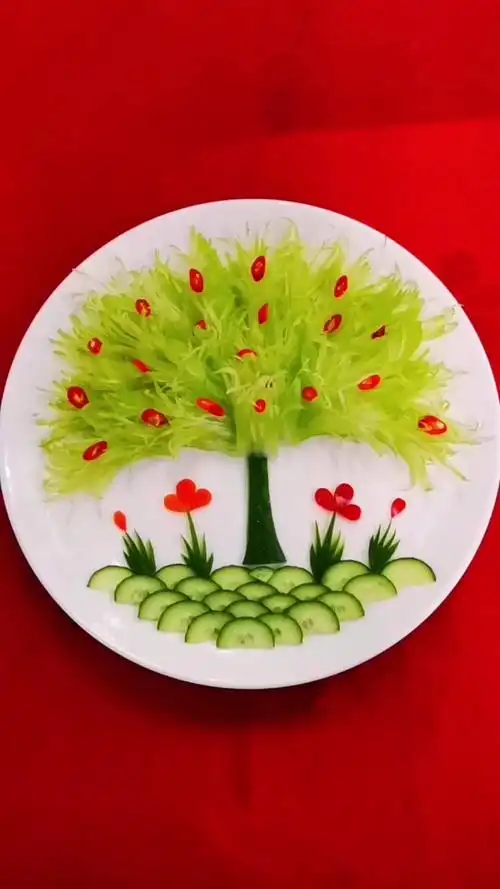 #花式蔬菜摆盘.