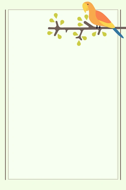 动物浅绿色卡通手绘简约背景