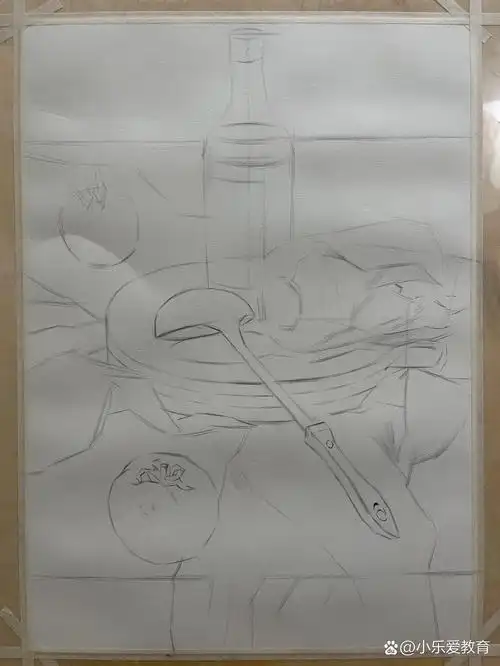 素描静物临摹(炭笔)