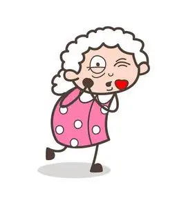 卡通老奶奶图片