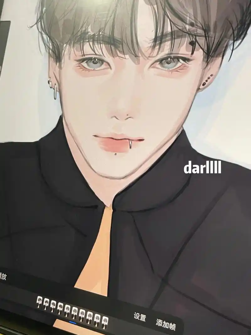 扣不动了,歇歇.#田柾国 #画画 #漫画脸 #日常摸鱼 - 抖音