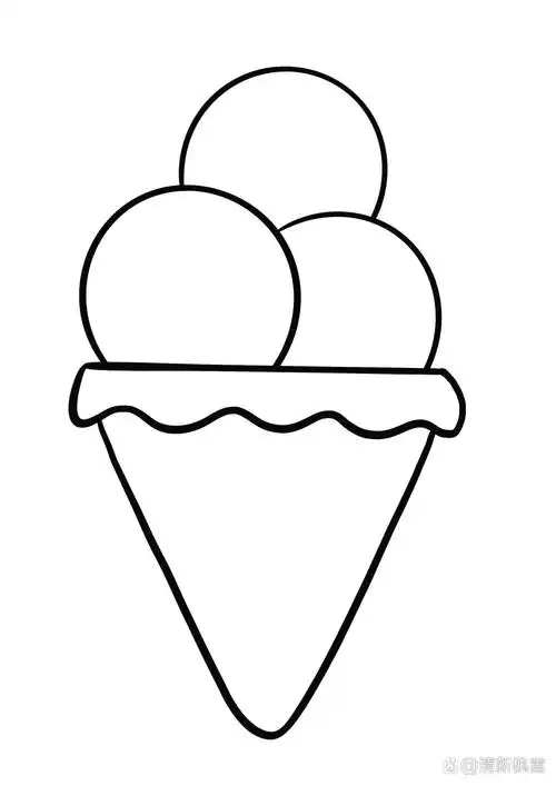 简笔画教程分享 冰淇淋