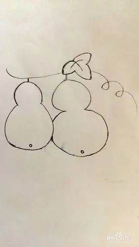 小葫芦简笔画可爱