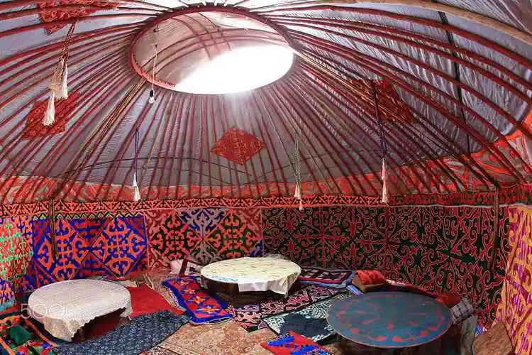 草原上的白宫哈萨克族毡房