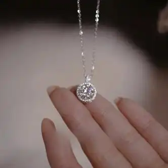 珠宝首饰>培育钻石/人工彩宝>培育钻石>ceeniu>ceeniu莫桑钻石项链贵