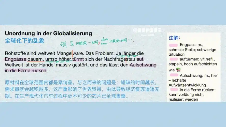 久违的精读,希望能发成功附带翻译与讲解,欢迎食用95#德语  #翻译