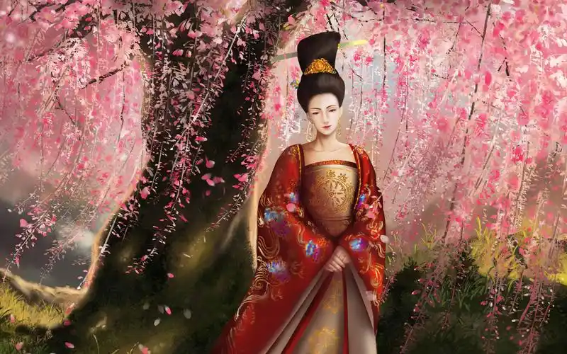 妖猫传古风插画杨贵妃动图制作