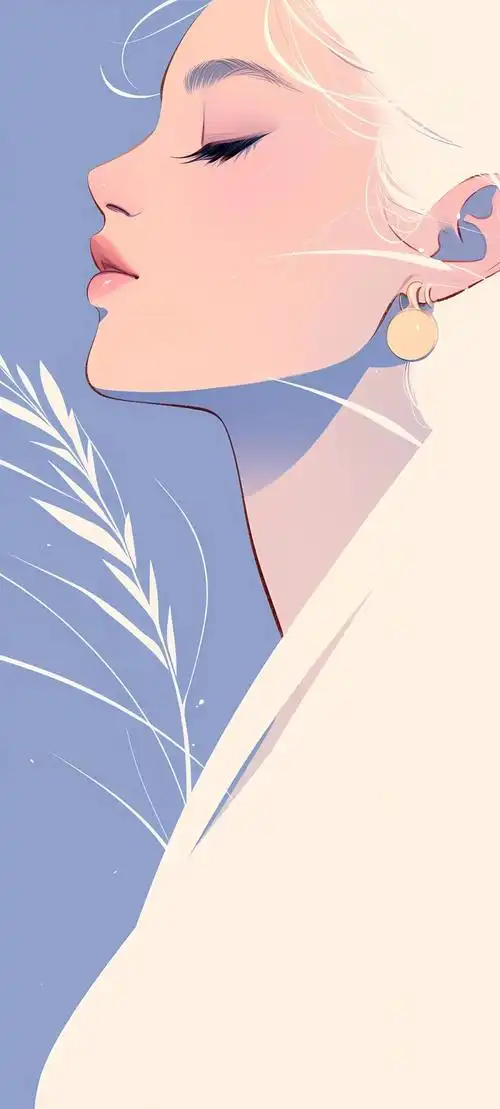 手机壁纸简约干净ins风人物头像壁纸高清原图