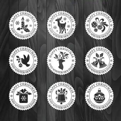 圆形图案商标元素图片