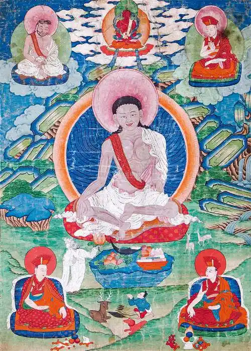 佚名唐卡十八世纪米拉日巴