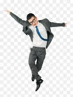 商务男性人物夸张动作