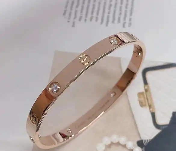 卡地亚四钻手镯