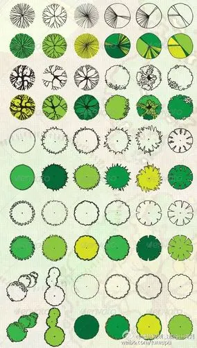 超赞的平面树画法.