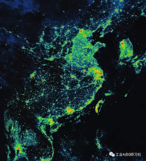 夜间卫星图看发达程度为何印度比中国亮灯面积大