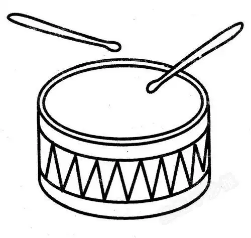 鼓简笔画鼓简笔画彩色