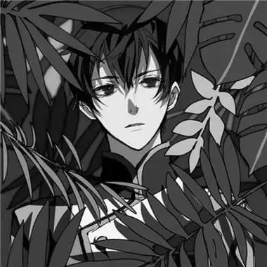 动漫高冷黑白男生头像只要头部其实你比谁都孤独