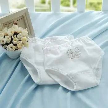 盛哲卡 婴儿内裤 男 女童内裤 宝宝儿童内裤 纯棉 6条装 白色6条装 73