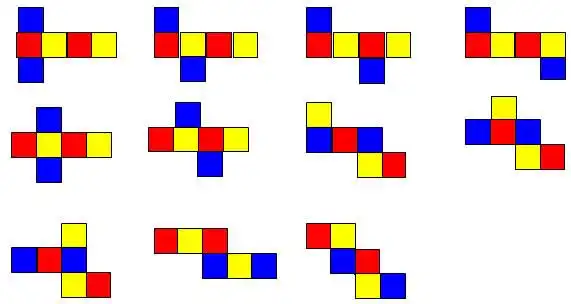 正方形表面面积展开图是什么样?求解.