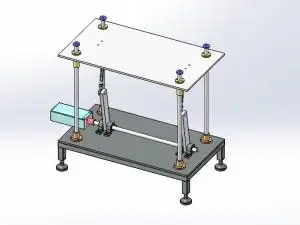 电机连杆升降机构模型