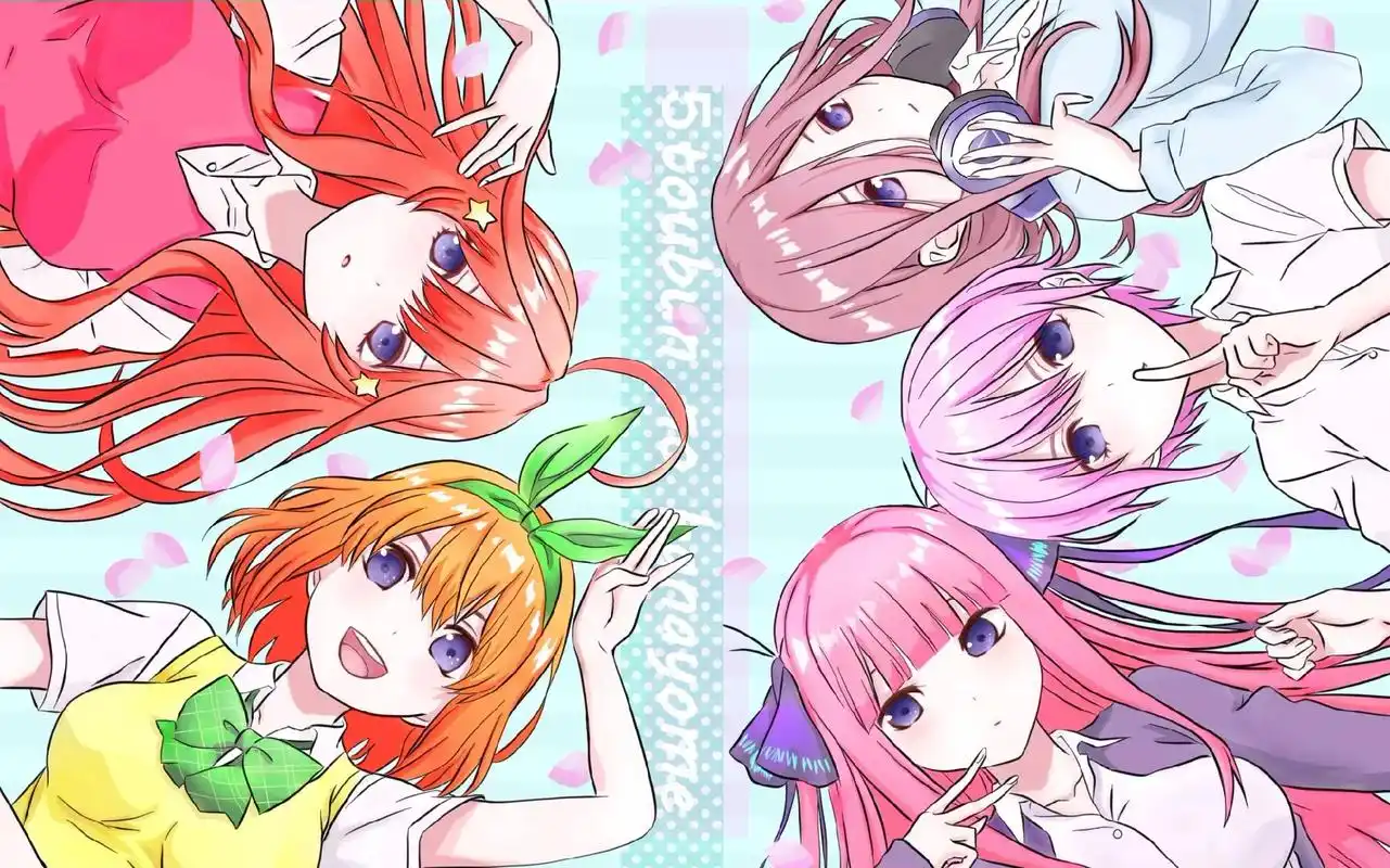 五等分的花嫁横屏壁纸五个人超清 - 抖音